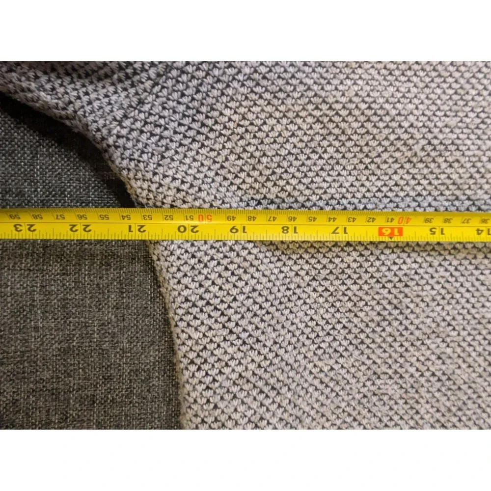 Orvis Sherpa Lined Wool Blend 1/4 Zip‎ Sweater Mens Medium Knit Gray Jacket